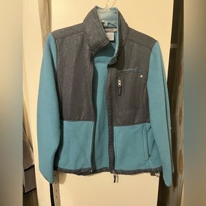 Free country fleece with floral embroidered